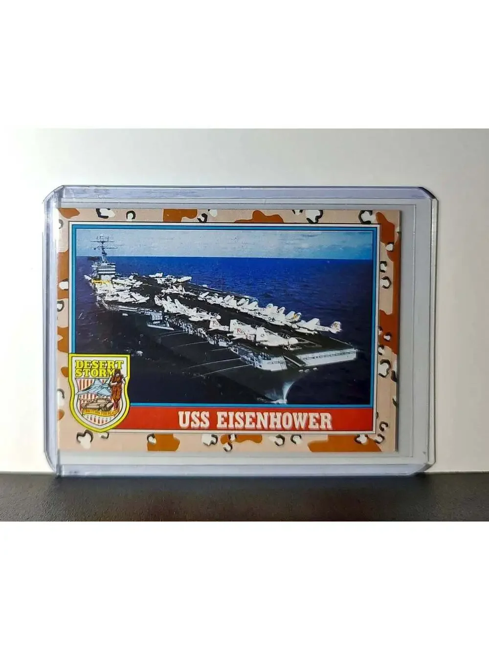 USS Dwight D. Eisenhower 1991 Topps Desert Storm #120 Card